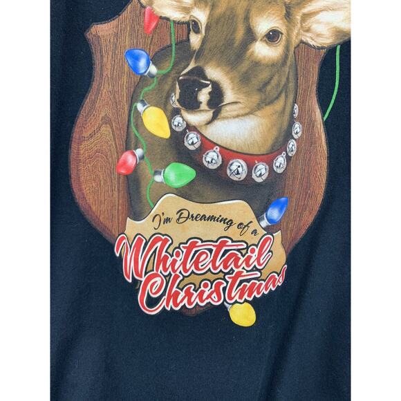 I'm Dreaming Of a Whitetail Christmas T-Shirt Adult M Medium Hunter Holiday - Picture 4 of 4